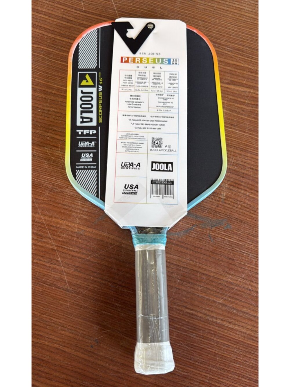 JOOLA Ben Johns Perseus Pro IV 16mm TFP Carbon Pickleball Paddle